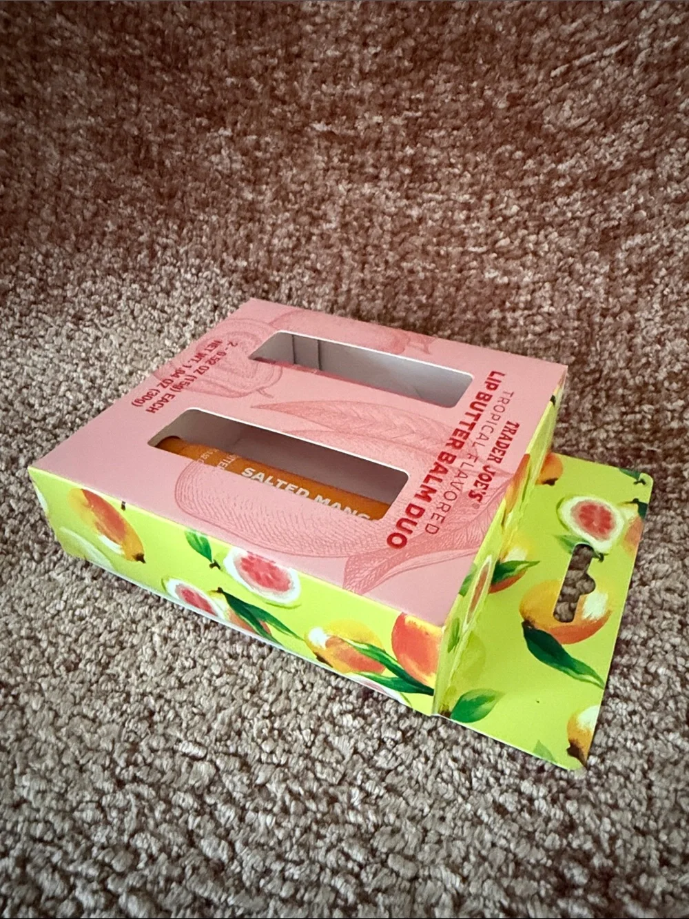Trader Joe’s 2026 Summer Lip Butter Balm Duo — Guava Honey & Salted Mango